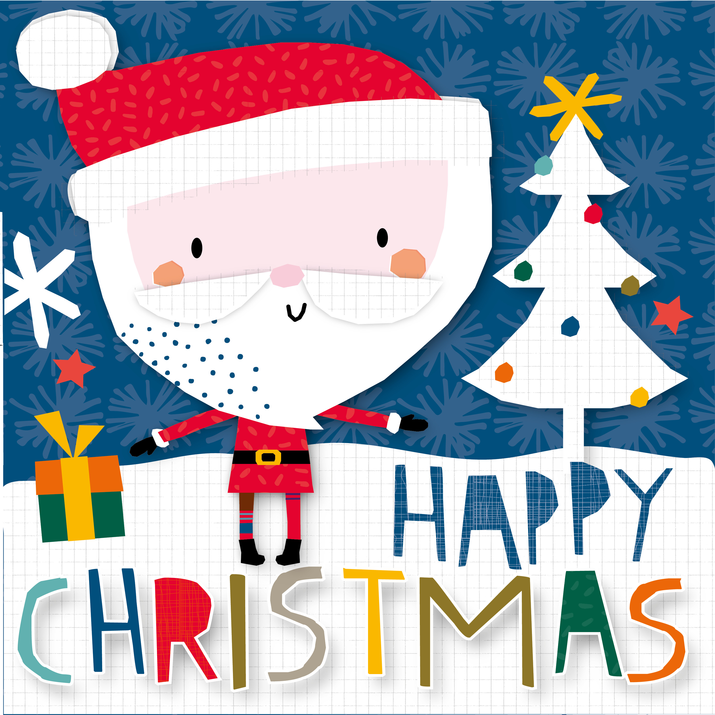 XQ7755 Cut Out Santa